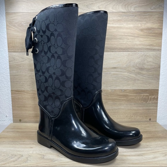 Coach Tristee Monogram Ladies Waterproof Rain Boot